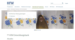 Desktop Screenshot of kfw-entwicklungsbank.de